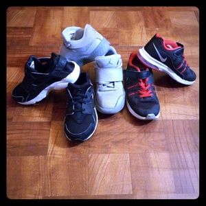 3 pair of boys shoes